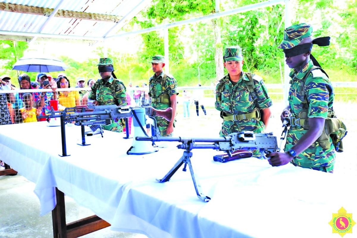 Cadets show off displays during Cadet Day - Guyana Times