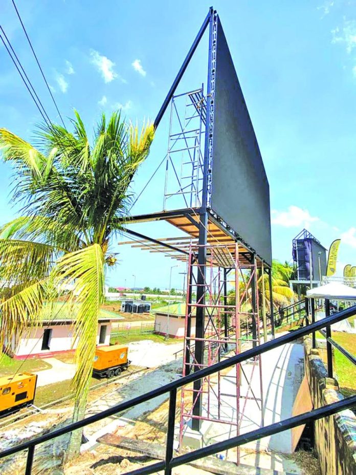 Electronic Scoreboard Now On Stream At National Stadium Guyana Times electronic-scoreboard-now-on-stream-at-national-stadium-guyana-times