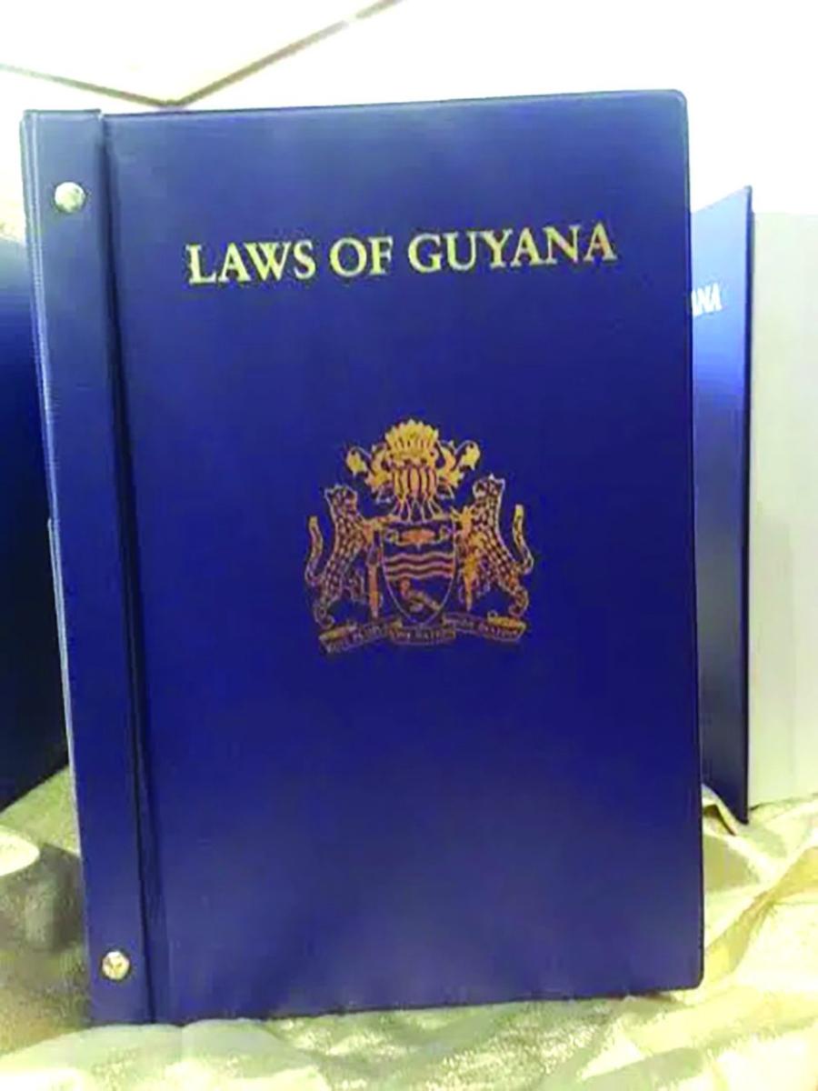 Revised Laws of Guyana, updated law reports almost ready Guyana Times