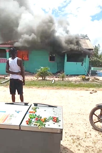 9 homeless after fire razes Wismar home - Guyana Times