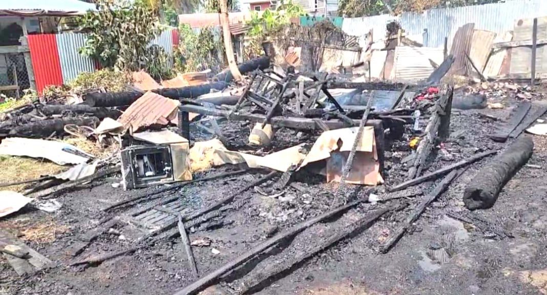 11 homeless after fire destroys 2 NA homes - Guyana Times