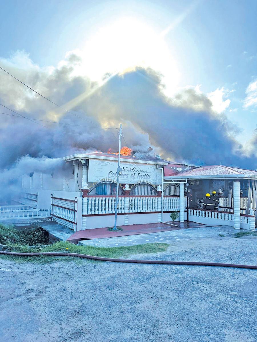 Colours of India boutique, house, mechanic shop gutted by fire - Guyana ...