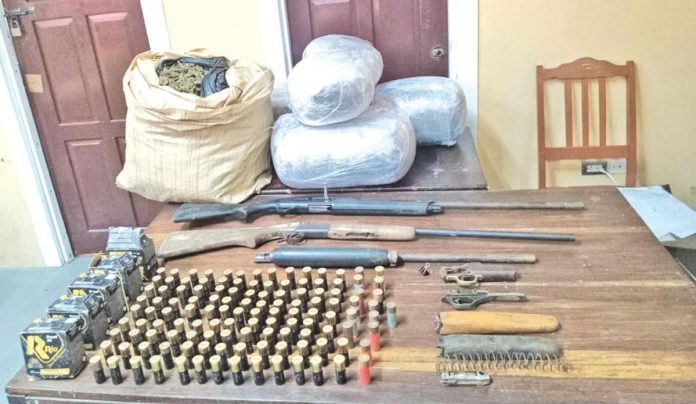 Over $295M worth of ganja, shotguns found in Berbice - Guyana Times