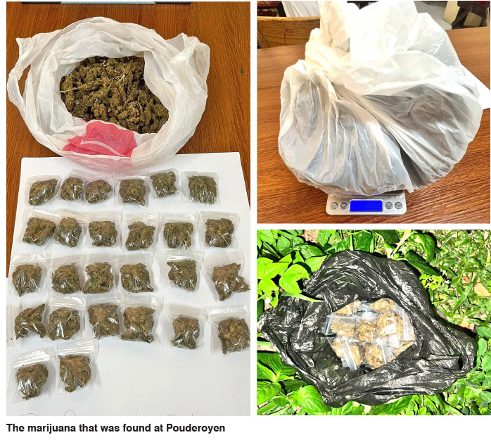 Police find ganja in abandoned shop - Guyana Times