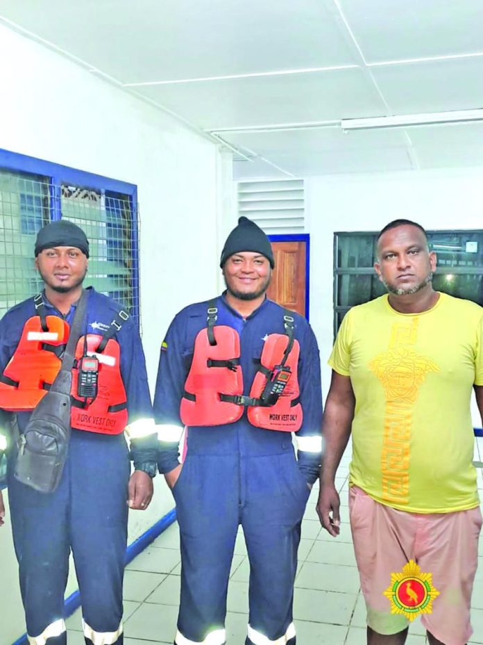 Coast guard rescues adrift small vessel, crew in Essequibo River ...