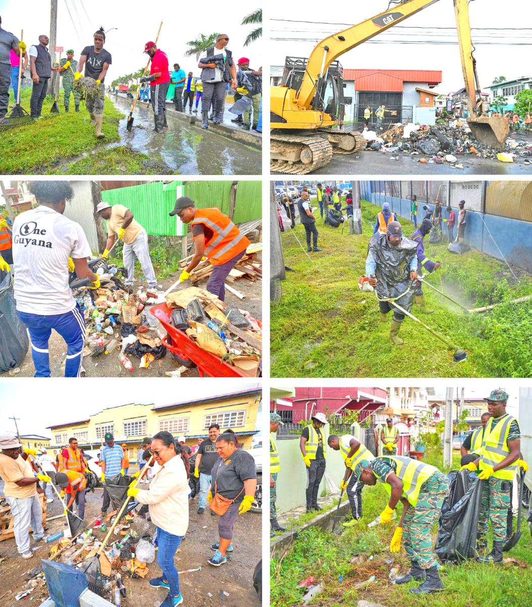 Pres Ali joins countrywide cleanup exercise - Guyana Times