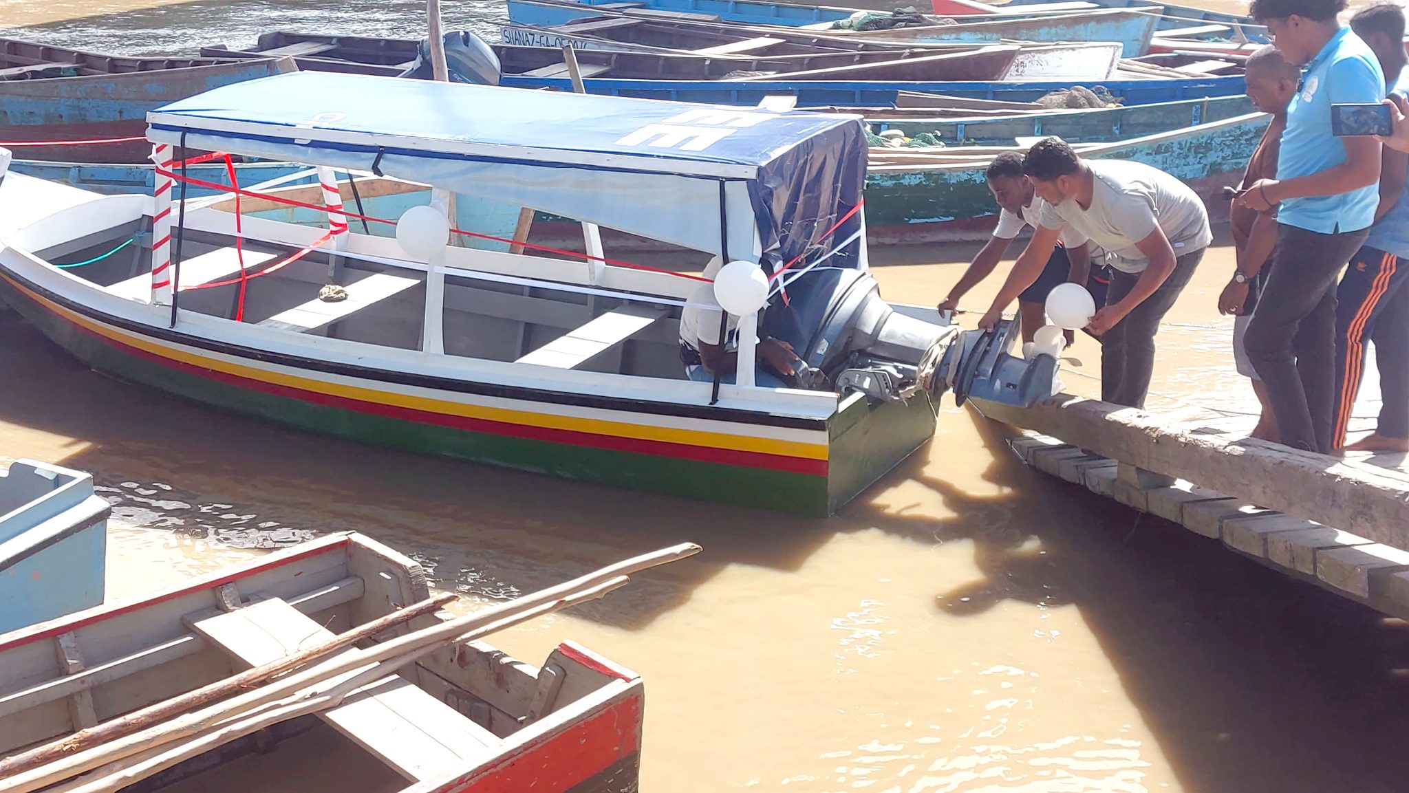 Boat given to Baracara to transport school children - Guyana Times