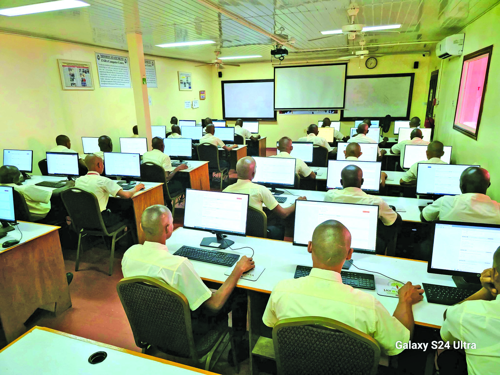 Police force launches online testing system for recruits - Guyana Times