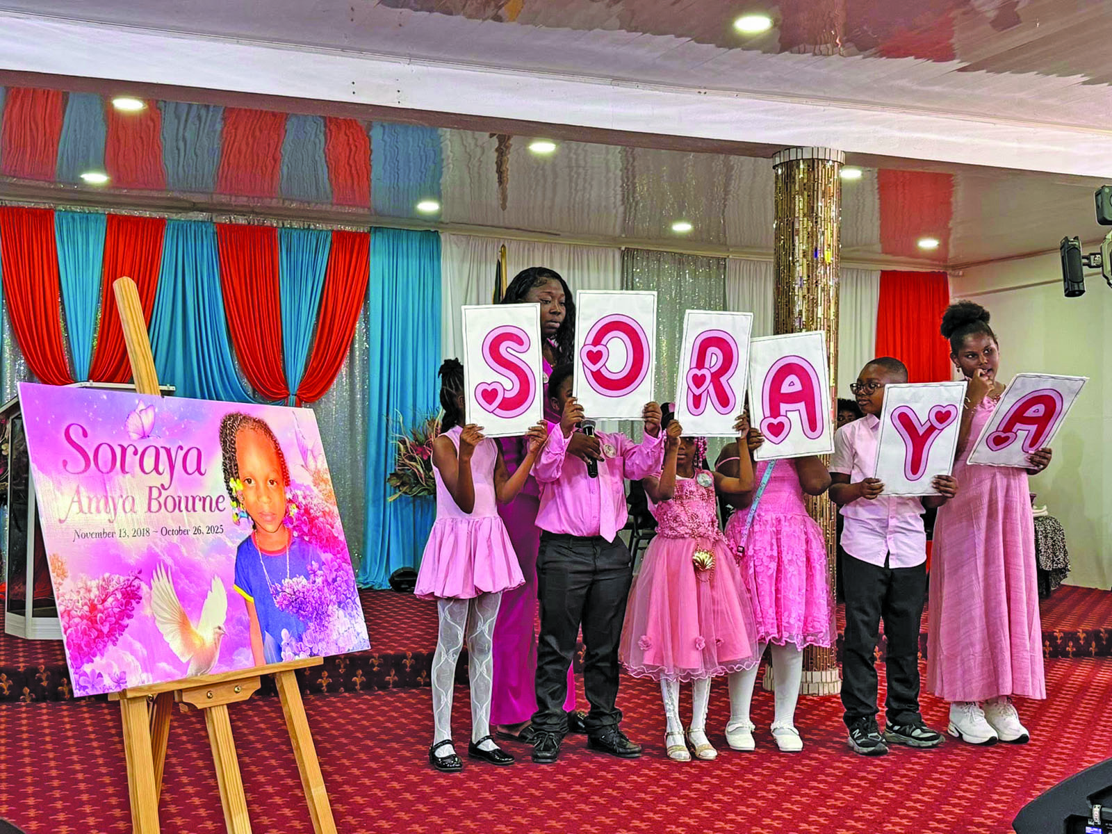 Six year old bombing victim Soraya Bourne laid to rest amid