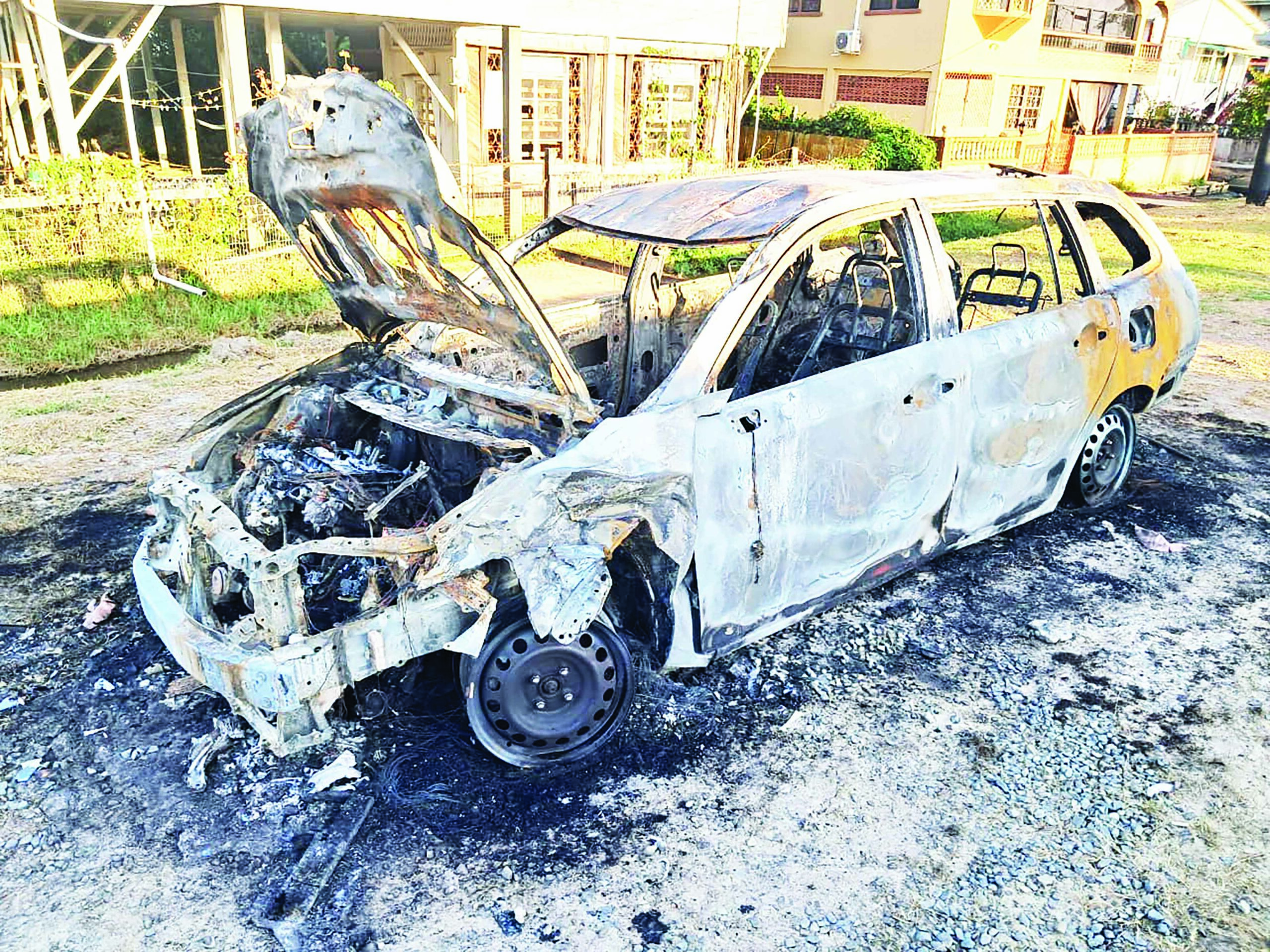 New Amsterdam man arrested after car torched, another vandalised