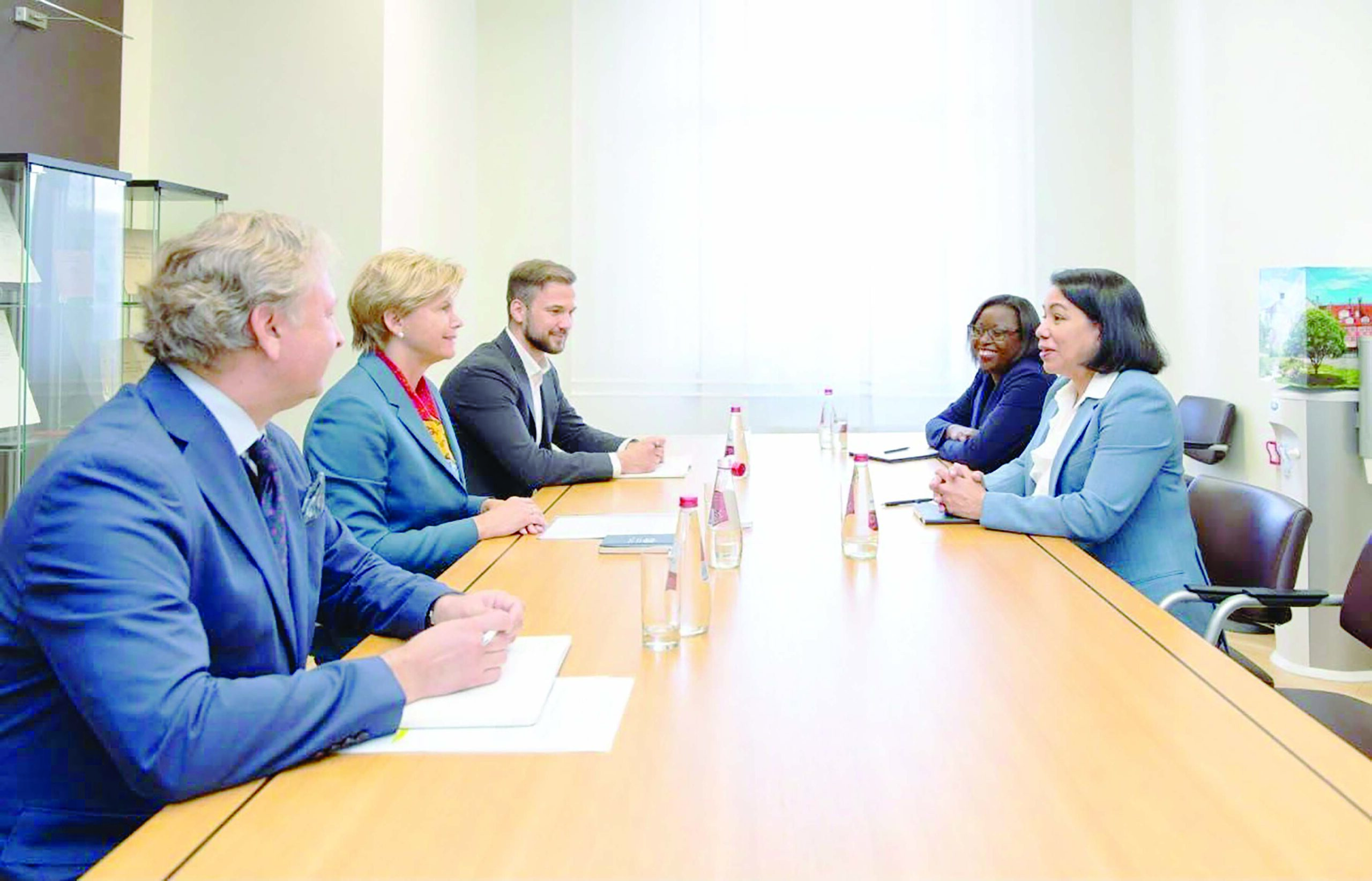 Guyana’s Ambassador engages Latvia Foreign Minister on UNSG bid