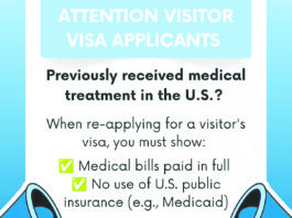 Visa renewal applicants with prior medical care, including childbirth, must prove bills were paid – US Embassy
