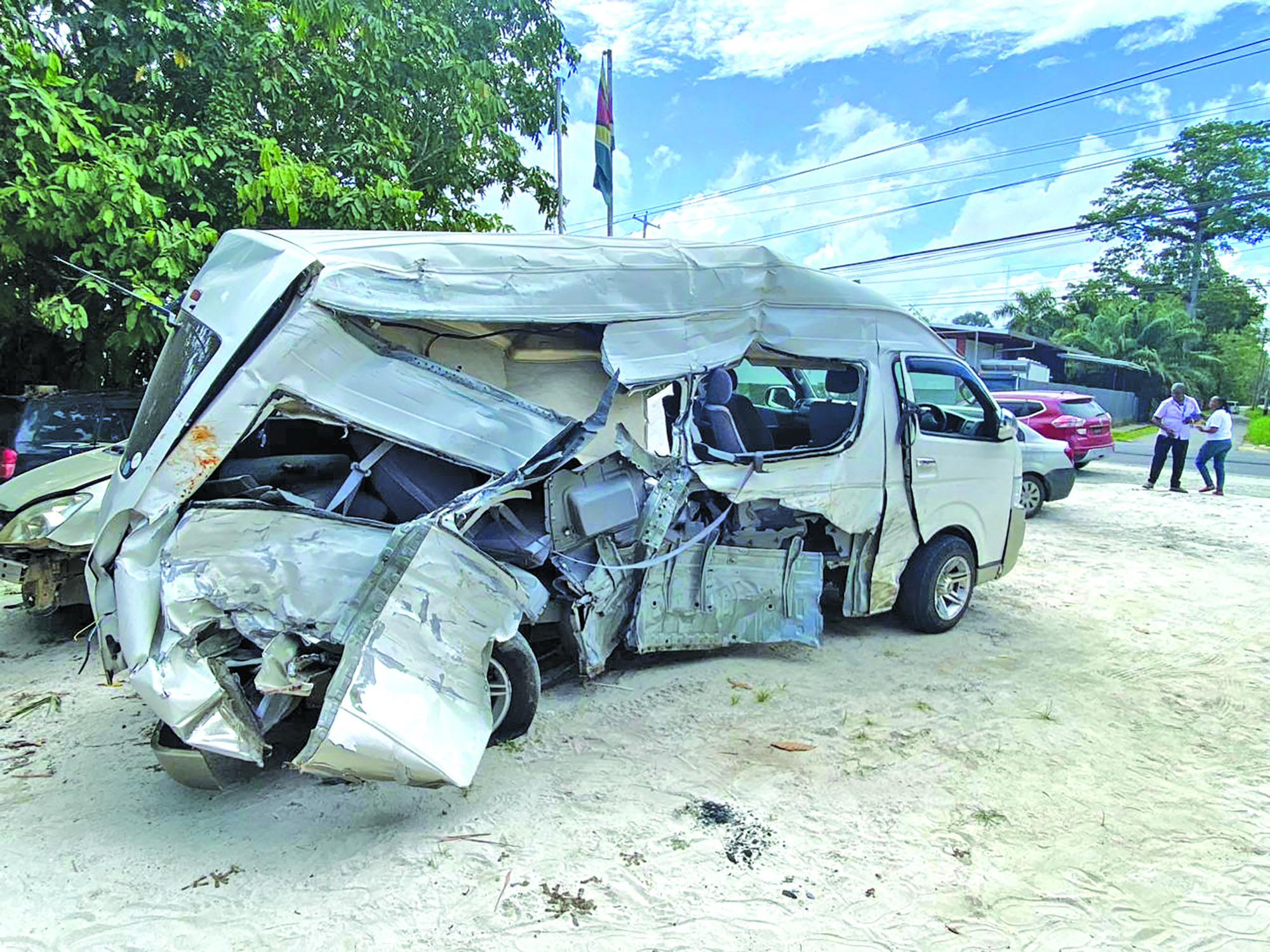 2 Indonesian nationals killed in 3-vehicle smash-up at Timehri
