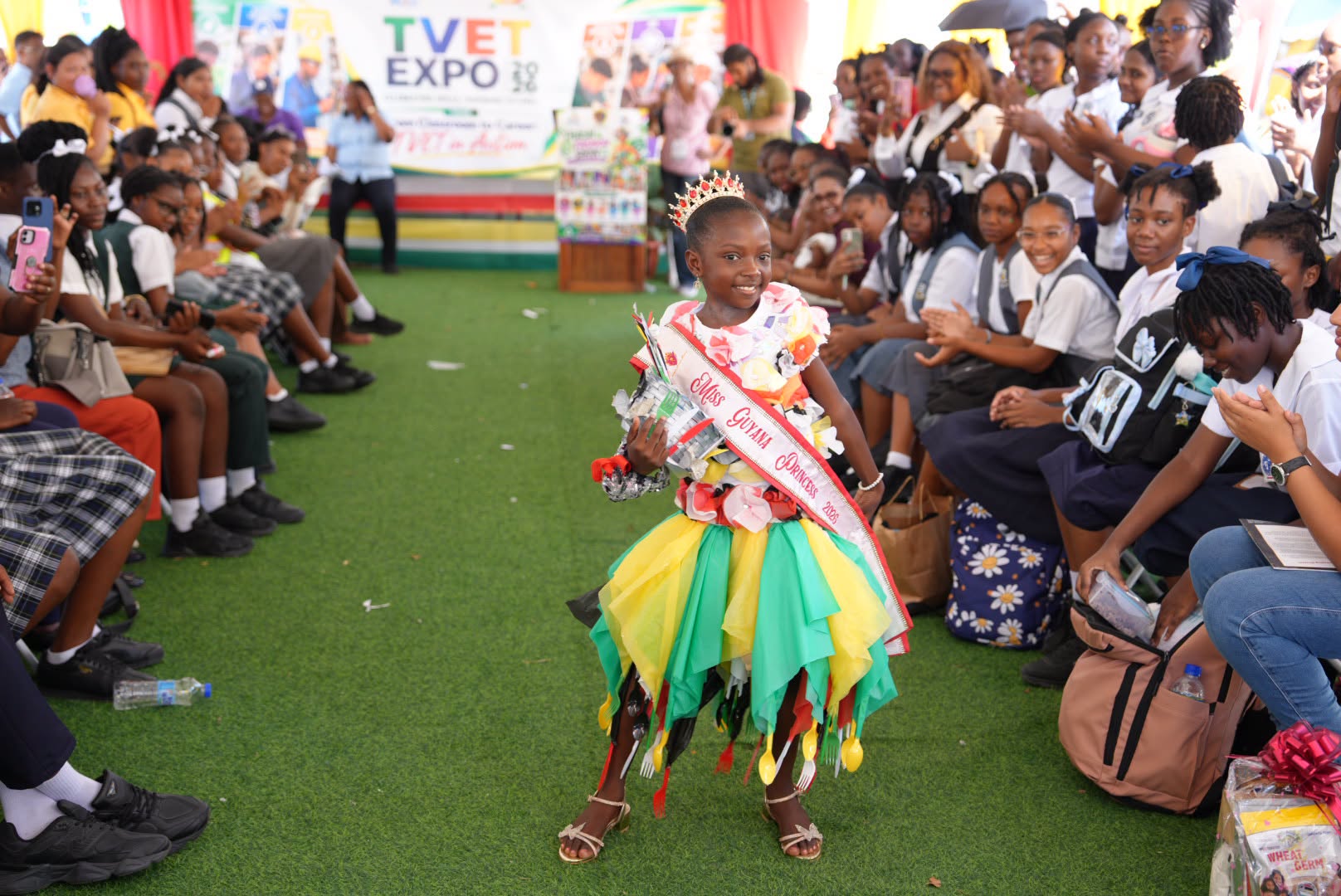Students turn waste into fashion at TVET Expo