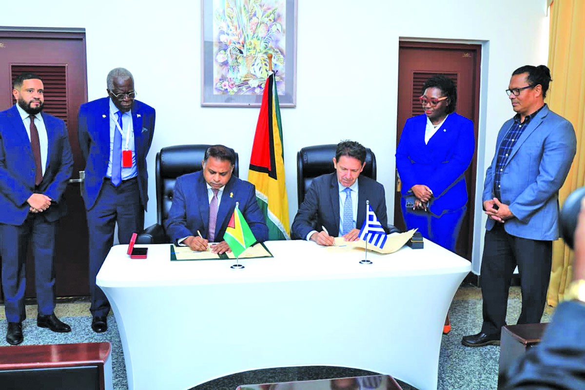 Guyana signs air services agreement with Greece, aviation sustainability pact with DR