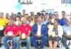Pee-Wee teams receive footballs ahead of tournament