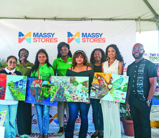 Young artists paint vision of a plastic-free Guyana