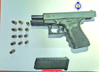 Teen nabbed with gun, ammo