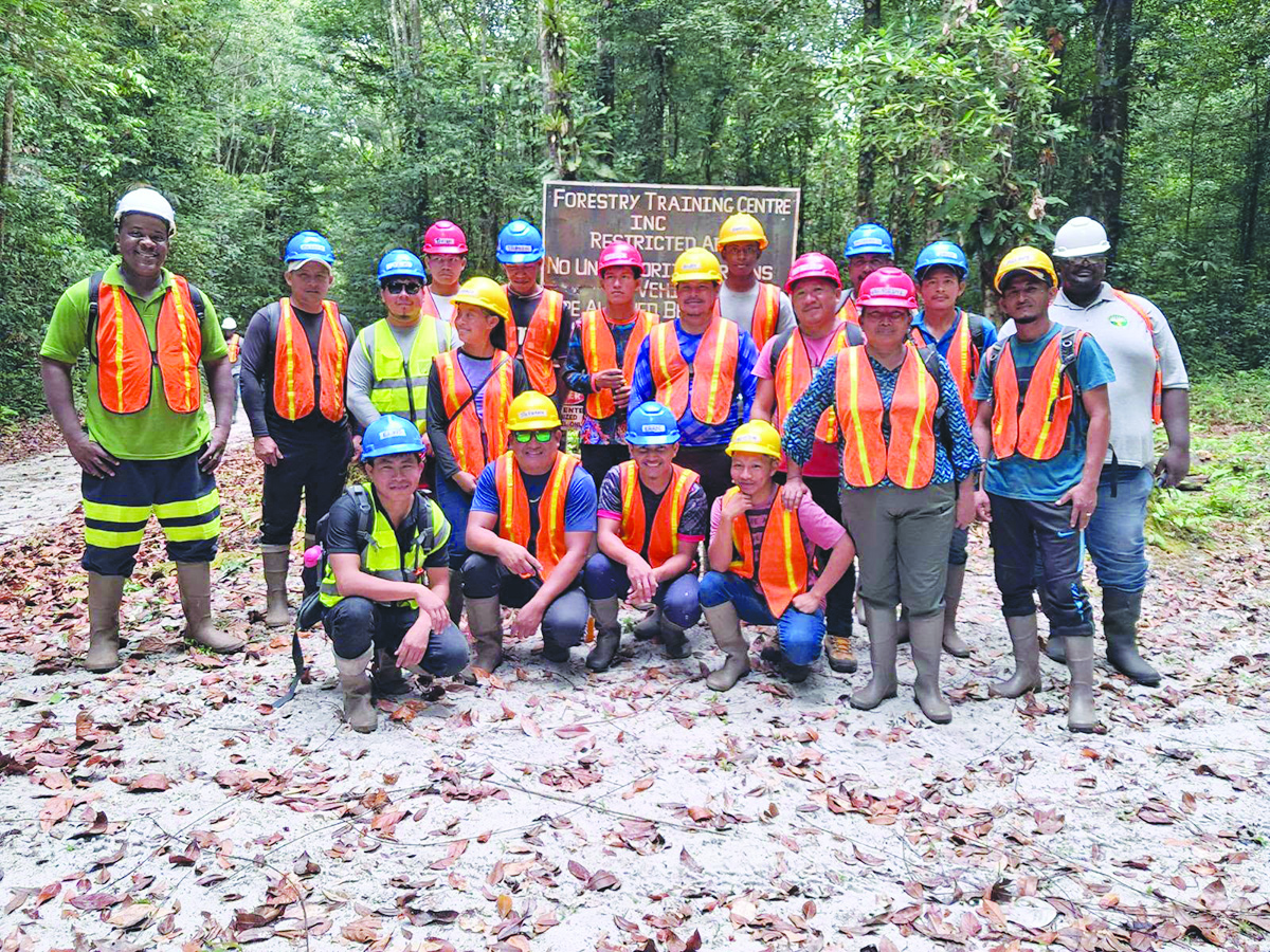 17 Rupununi loggers trained in reduced-impact logging practices