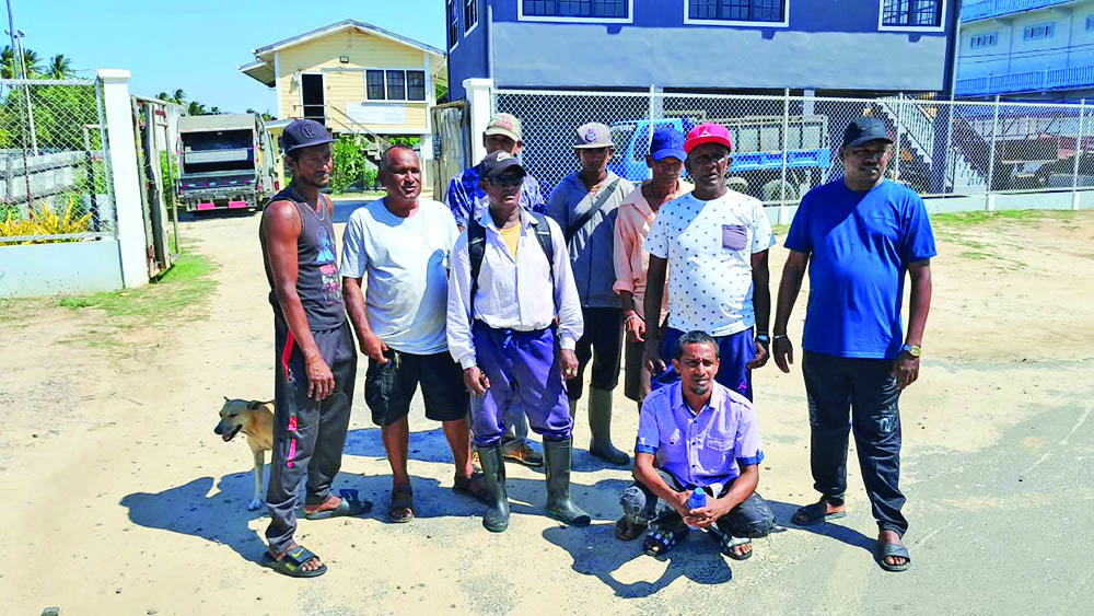 Unpaid workers picket Port Mourant NDC