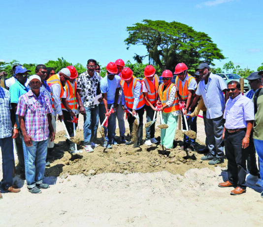 Sod turned for $1.6B paddy drying, storage facility on Essequibo Coast