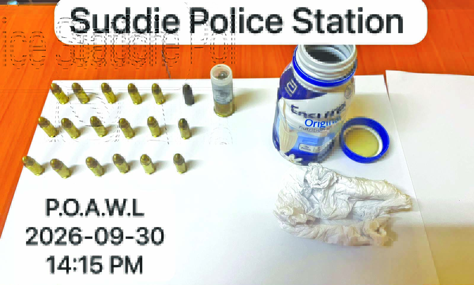 Teen nabbed with 9mm ammo, 12-gauge cartridge in haversack