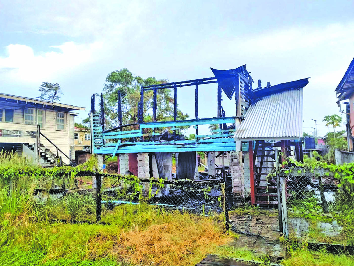 WBD house goes up in flames after gas cylinder explodes